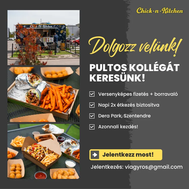 Chick'n Kitchen munkahelyi fotója - Pultos állás Szentendre (Kép 3)