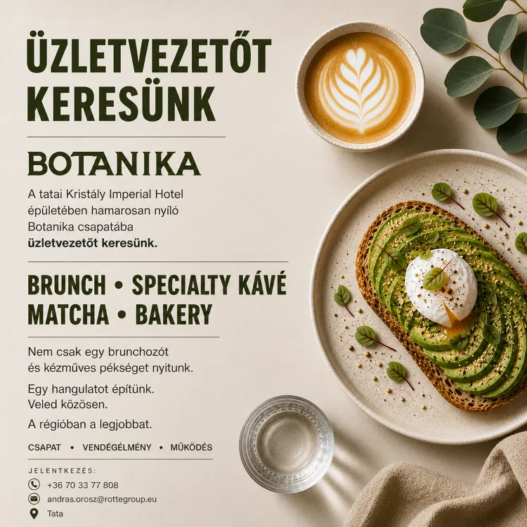 Botanika -Brunch&Bakery munkahelyi fotója - Üzletvezető állás Tata (Kép 2)