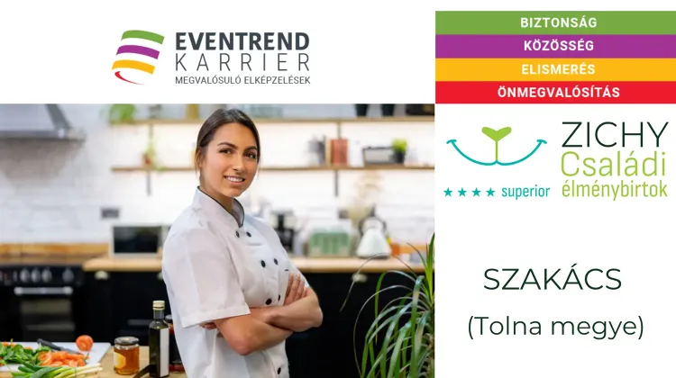 Szakács állás Bikács - Eventrend Karrier