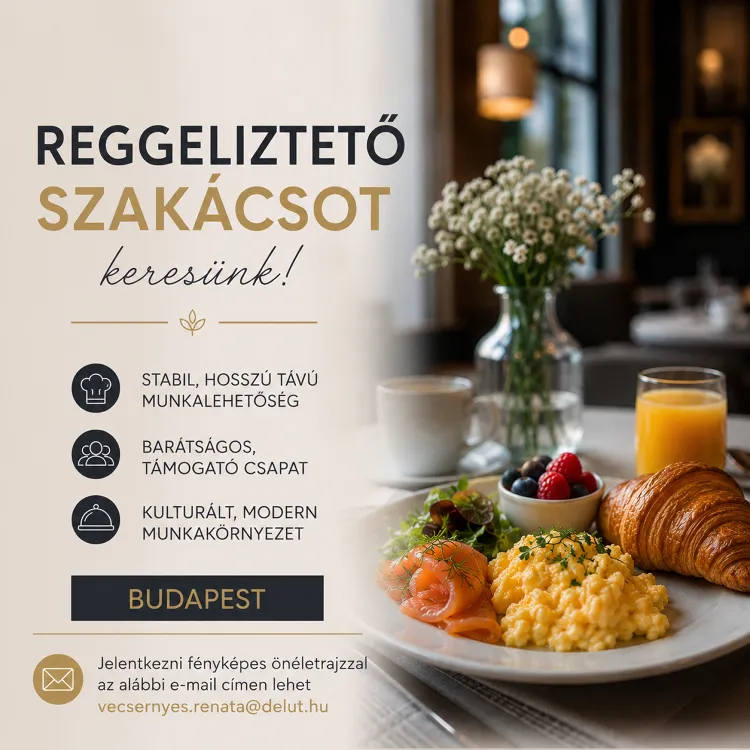 Dél-Alföld Consulting munkahelyi fotója - Reggeliztető szakács állás Budapest (Kép 1)