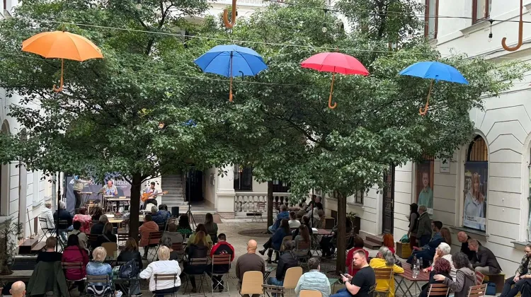 Pultos állás Budapest - Esernyős kávézó