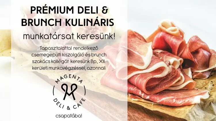 Reggeliztető szakács állás Budapest - Magenta Deli & Cafe