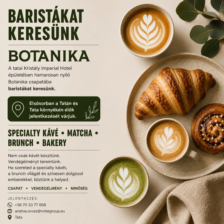 Botanika -Brunch&Bakery munkahelyi fotója - Barista állás Tata (Kép 2)