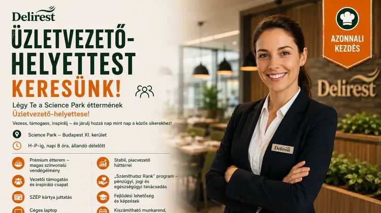 Üzletvezető állás Budapest - Delirest