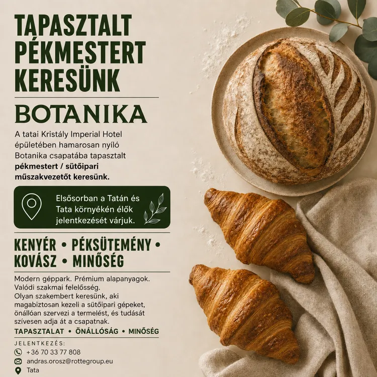 Botanika -Brunch&Bakery munkahelyi fotója - Pék állás Tata (Kép 1)