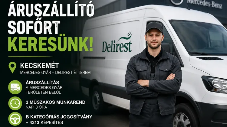 Futár állás Kecskemét - Delirest