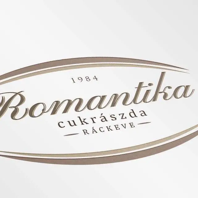 Romantika cukrászda logója
