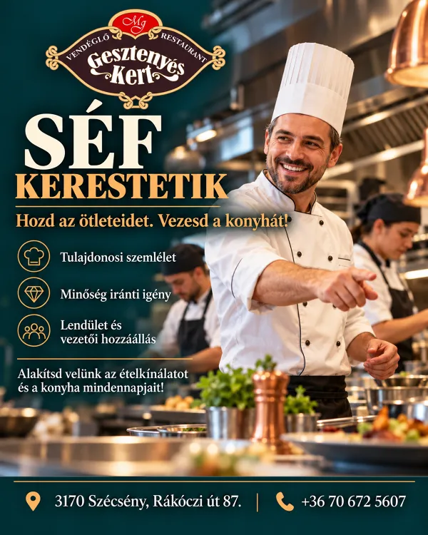 Gesztenyéskert Vendéglő munkahelyi fotója - Séf állás Szécsény (Kép 1)